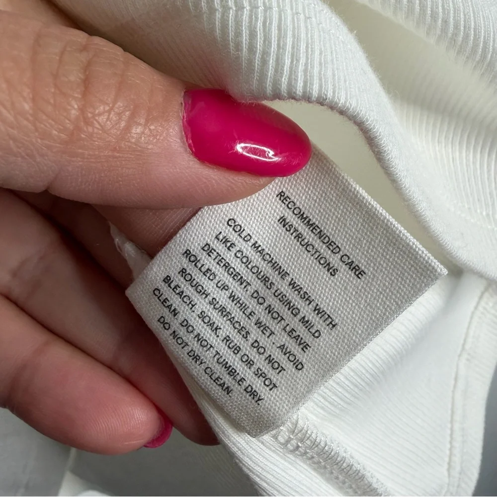 NWT Primi Carina Long Sleeves Ribbed Tee‎ Small Scandinavian Minimalist Layering